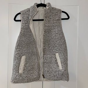 Reversible Fur/Cream Vest
